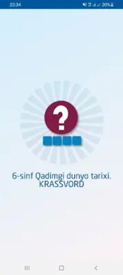 6-sinf Rasmli-Krassvord TARIX android App screenshot 0